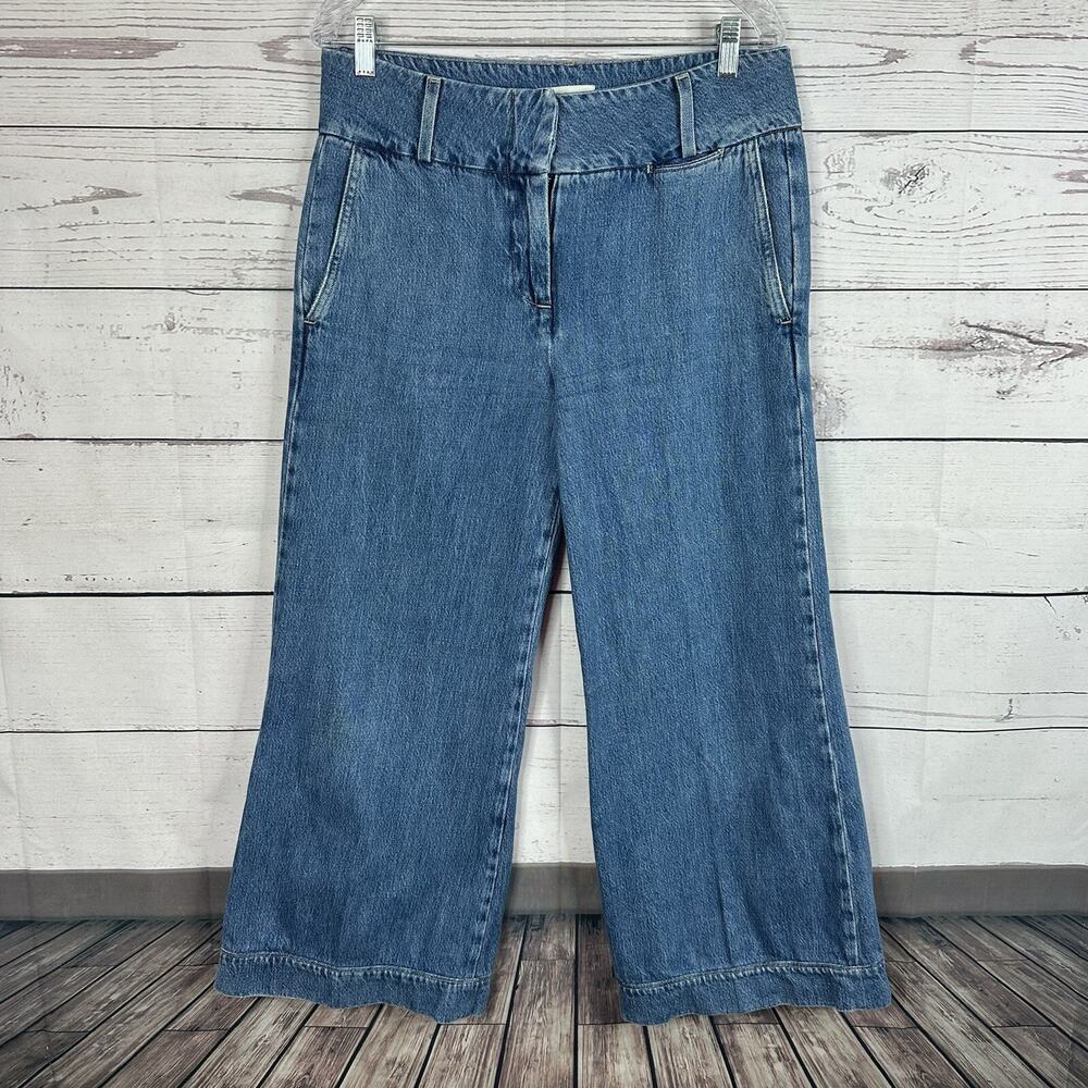 Frame Jeans Womens 28 Blue‎ Margolis Wide Leg Palazzo Metropolitan Boho